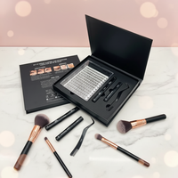 Boîtes d'emballage pour cils en cachemire, logo personnalisé, fournitures pour extensions de cils, cils en vison, vente en gros, boîte magnétique de luxe pour extensions de cils