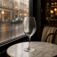 Verres à vin rouge en cristal de luxe avec design transparent, option de logo personnalisé, style classique