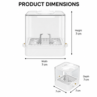 Maywaysky Herbal Storage Box Smell Hole With Magnifier Buds Display Box for Exhibition Dispensaries