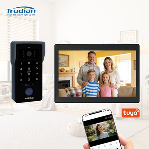 Système de visiophone intelligent avec caméra de sécurité Wifi Tuya App de 10,1 pouces, sonnette vidéo avec moniteur - Product Image 1
