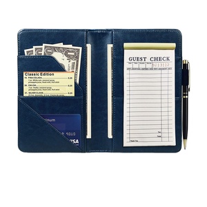 <strong>Server</strong> <strong>Books</strong> for Waitress Premium Pu Leather 5 x 8 Inch <strong>Servers</strong> <strong>Book</strong> with Zipper Pocket Waitress <strong>Book</strong> Check Presenters - Product Image 6