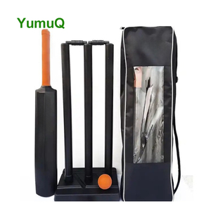 YumuQ Set da Cricket da Spiaggia per Bambini con Logo Personalizzato, Palline in PVC Rigido, Mazza, Pali e Borsa per il Trasporto - Product Image 6
