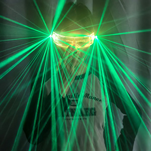 Gafas verdes láser, escudo transparente, gafas luminosas para espectáculos, accesorios para escenario de baile - Product Image 2