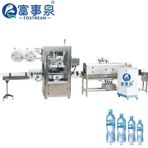 Volledige Automatische Vruchtensap Mineraalwater Drank Fles Thermische Stoom Pvc Krimpen Mouw Etikettering Machine