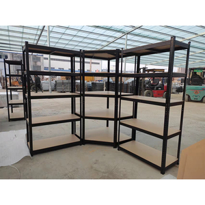 Heavy Duty 5 Layer <strong>Racking</strong> Shelf Boltless Stacking Storage Rack Rivet Shelving Steel Shelves for Garage Warehouse Industrial - Product Image 5