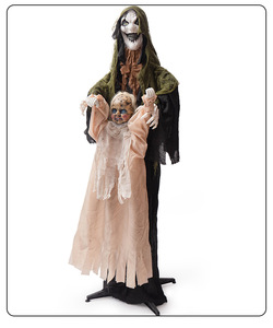 Decoración Animada de Bruja Bebé con Ojos Brillantes y Movimiento, de Inducción Eléctrica, para Halloween - Product Image 2