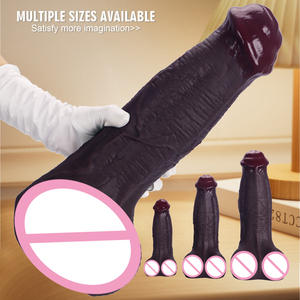 Dildo Extra Grande Realista de Silicona Suave con Forma de Pene de Caballo, Súper Grueso, Gigante, para Masturbación Femenina, Varita Erótica SM Impermeable - Product Image 2