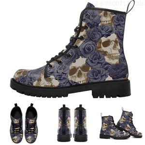 Bottes Martin Gothiques Tendance pour Hommes et Femmes, Personnalisables avec Nom et Logo, Fabrication Fiable, Décontractées, pour la Marche et le Sport 058-6-26007173-005 - Product Image 3