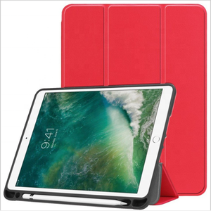 Siêu Mỏng 10.2-Inch PU Da Thông Minh Trường Hợp Đối Với <span class=keywords><strong>iPad</strong></span> 8 Thế Hệ Với Chủ Bút Chì Mới Trifold Máy Tính Bảng Bìa - Product Image 4