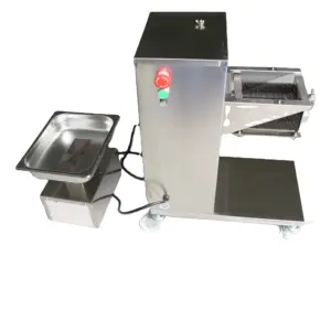 Fatiador de carne fresca automático elétrico, máquina de corte de carne