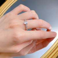 Anneaux de mariage en corde torsadée en zircone cubique de forme ovale en argent sterling 925 plaqué rhodium