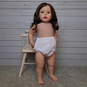 Muñeca Reborn NPK de 60 cm, Muñeca de Moda Realista con Cabello Rizado, Material de PVC, para Niños de 4 a 6 Años - Product Image 3