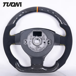 Volant en cuir suédé en fibre de carbone pour VW GOLF MK7 GTI GTD GTS <span class=keywords><strong>GOLF7</strong></span> <span class=keywords><strong>R</strong></span> <span class=keywords><strong>R</strong></span>-Line - Product Image 6