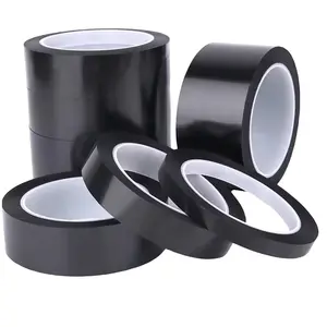 Sublimation Masking Tape Custom Heat Resistant Black Plain Polyester Silicone Acrylic PET Tape