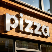 Letras de Canal 3D con Iluminación Frontal LED, de Acero Inoxidable, para Exteriores, Personalizadas, para Decoración de Edificios Comerciales
