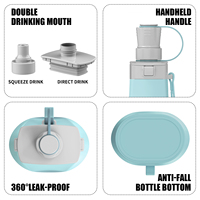 Bouteille d'eau de sport pliable en silicone, légère, réutilisable, portable, personnalisable