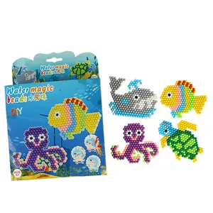 Brinquedo educativo colorido, contas pegajosas, multipadrões, tamanho pequeno, spray de água, fusível, kit de contas para crianças