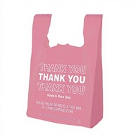 Sacs en PE transparents avec poignées, sacs à t-shirts réutilisables, sacs de courses pour supermarchés