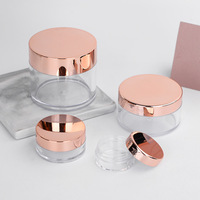 Vente en gros de pots en plastique vides de 100 ml, 120 ml, 200 ml, 250 ml, 500 ml, 1000 ml, pots en PET pour crème pour les soins de la peau