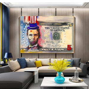 Tranh <span class=keywords><strong>Canvas</strong></span> Truyền Cảm Hứng Kiếm Tiền Không Có Bạn Bè Áp Phích Nghệ Thuật Treo Tường In Tranh Treo Tường Cho Phòng Khách - Product Image 5