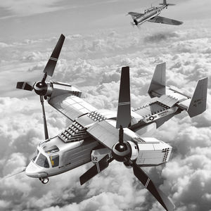 ตัวต่อวังเก้ 5006 รุ่น V-22 ออสเพรย์ เครื่องบิน MOC รุ่นประกอบเอง ใช้กับบล็อกตัวต่อแบบเดียวกันได้ ของเล่นเสริมพัฒนาการเด็ก ชุดตัวต่อพลาสติก ของขวัญ - Product Image 2