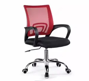 Chaise en maille noire, accoudoir en plastique, chaise de bureau, vente en gros, usine directe, vente chaude