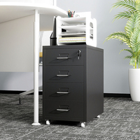 Commode à quatre tiroirs pour chambre à coucher, salon, bureau, rangement