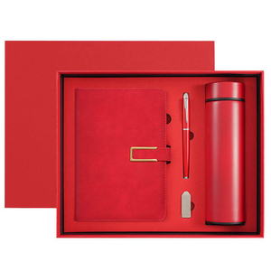 Ensemble cadeau d'entreprise personnalisé avec logo : bloc-notes, stylo, clé USB, gobelet, boîte cadeau et sac fourre-tout - Product Image 3