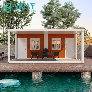 Cao cấp mô-đun sang trọng prefab biệt thự 40ft vận chuyển <span class=keywords><strong>container</strong></span> tái chế màu xanh lá cây nhà di động nhà với ban công - Product Image 2