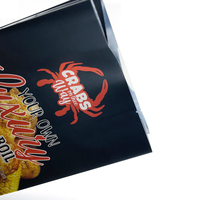 Sacs d'emballage en aluminium refermables de grande taille pour la vente en gros, sacs à fruits de mer à soufflets latéraux