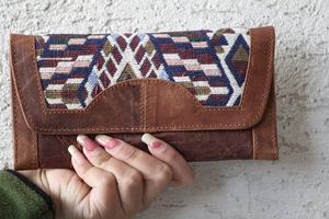 Billeteras de cuero de grano completo, carteras de cuero Jacquard - Product Image 4