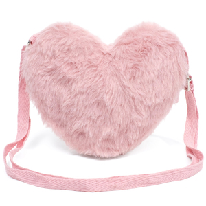 Borsa a Tracolla da Donna di Design in Pelliccia, Borsa a Cuore in Peluche, Mini Borsa a Tracolla per Feste, Regalo, Borsette per Bambini - Product Image 4