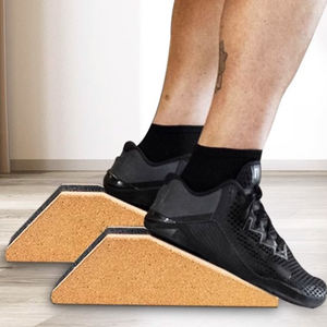 Venta al por mayor personalizado estiramiento pantorrilla Slant Board Raise Pushup Yoga antideslizante <span class=keywords><strong>corcho</strong></span> Squat Wedge Block - Product Image 2