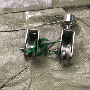 Roues de rouleau de porte coulissante de conception moderne d'Inox de fer de l'acier inoxydable 304/201 <span class=keywords><strong>pour</strong></span> la porte coulissante résistante d'hôtel - Product Image 3