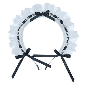 دروبشيبينغ تصميم ياباني لوليتا نوع ب عقال ثنائي الأبعاد الدانتيل القوس إكسسوارات الشعر أنيقة خادمة عقال - Product Image 5