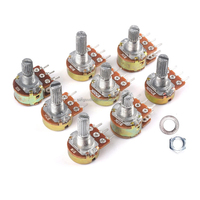 Potentiomètre simple/double WH148 réglable B1K 2K5K10K20K 50K 100K 500K, longueur de la poignée 15/20MM