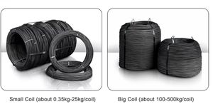 काले फिनिश के साथ रेबार टाई टाई नरम बाध्यकारी और वेल्डिंग तार के लिए काले फिनिश के साथ - Product Image 5