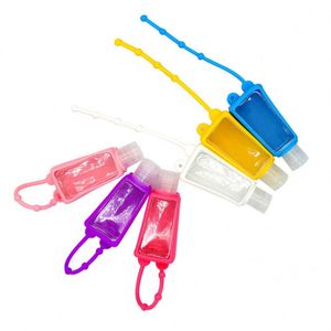 ขวดใส่เจลแอลกอฮอล์แบบพกพา ซิลิโคน สกรีนโลโก้ได้ ง่ายต่อการเปิด พร้อมเชือกห้อย สำหรับธุรกิจและของขวัญส่งเสริมการขาย - Product Image 6