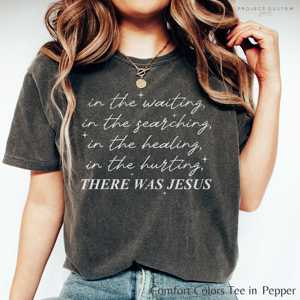 Maglietta Boho Cristiana OEM ODM con scritta 'There Was Jesus', T-shirt Religiosa, Regalo per Amici della Chiesa, Maglietta Motivazionale per Donne, Trendy F - Product Image 3