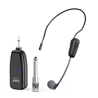 Microphone-casque sans fil UHF 2025 universel portable avec lumière LED pour l'enseignement, les discours et les conférences informatiques
