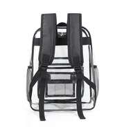 En gros promotionnel Logo personnalisé PVC clair SchoolBackpack Transparent Bookbag adolescents filles cartable pour les travaux scolaires des étudiants