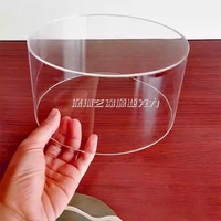 Maß gefertigter klarer Acryl rohr zylinder Transparenter Acryl zylinder mit unterer runder Kunststoff box