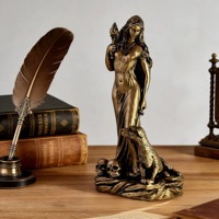 Statue personnalisée en résine de Hécate, déesse grecque, imitation bronze, figurine décorative pour autel de sorcellerie, décoration occulte pour la maison, cadeau spirituel mythologique