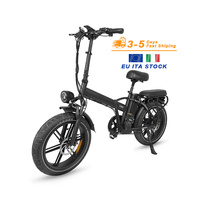 Vélo électrique pliant de stock italien 250W 15Ah 48v batterie au lithium 20*4.0 vélo de ville électrique à pneu OUXI V9