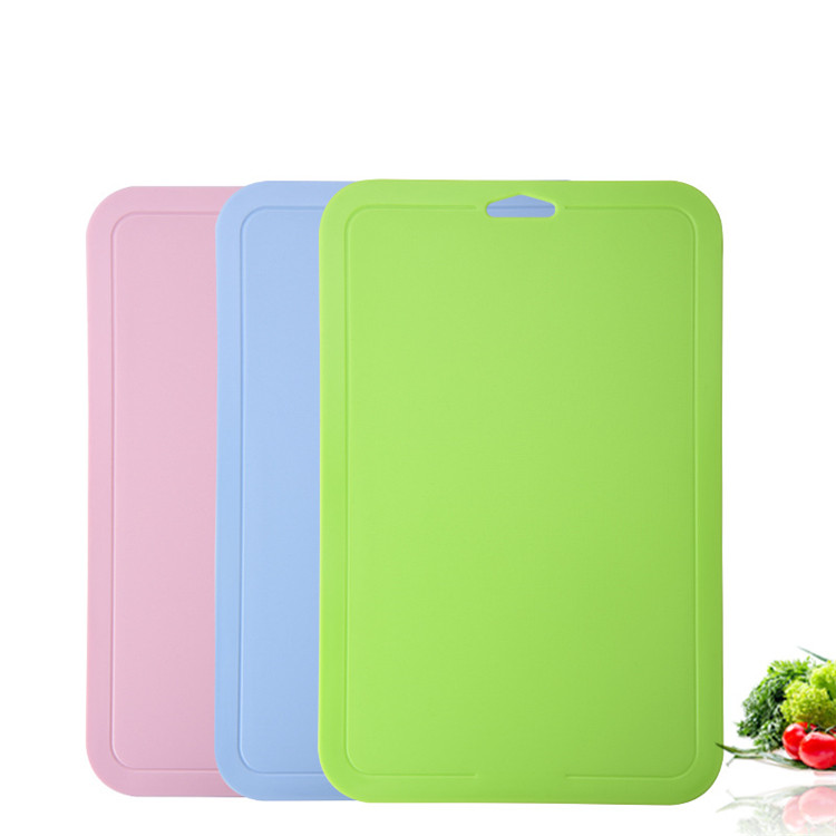 Kitchen tools colorful fruit and vegetable thin plastic cutting board mat set