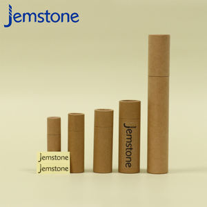 Emballage de gloss à lèvres de luxe en forme de cylindre, écologique, cadeau, cosmétiques biodégradables, emballage de boîte en papier avec logo personnalisé, tubes - Product Image 3