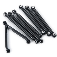 Kit de biellettes de direction en aluminium CNC, 8 pièces, adapté aux pièces de mise à niveau pour Crawler RC 1/24