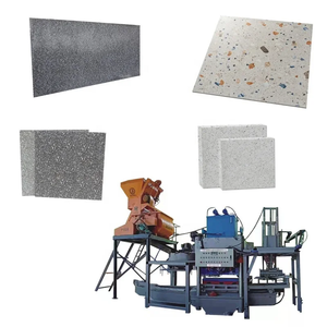 Machine automatique d'équipement d'économie d'énergie de formation de pierre artificielle de ciment machine humide de tuile de terrazzo de fonte - Product Image 4