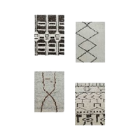 Tapis marocain 100% laine noué à la main Utilisation intérieure extérieure Tapis persan Design brodé de style indien Tapis de porte de prière