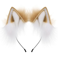 Serre-tête en peluche pour cosplay, oreilles de chat, oreilles de loup, oreilles de renard, en fausse fourrure, style anime, adorables